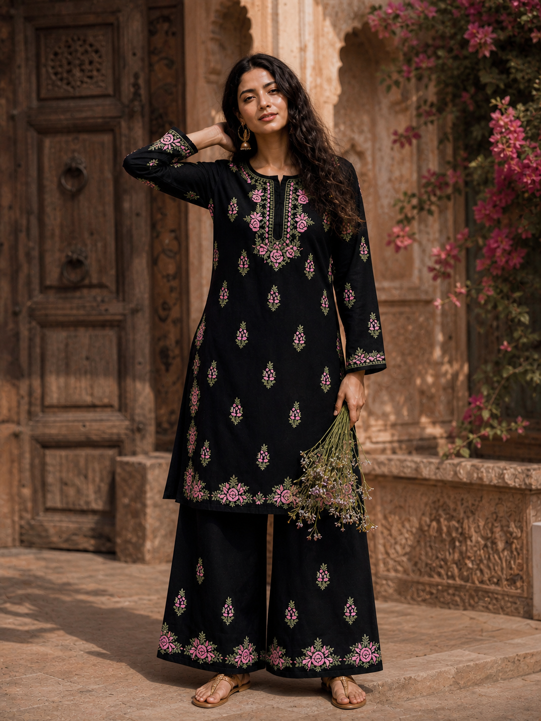"HASEENA" Modal Cotton Chikankari Kurta Set