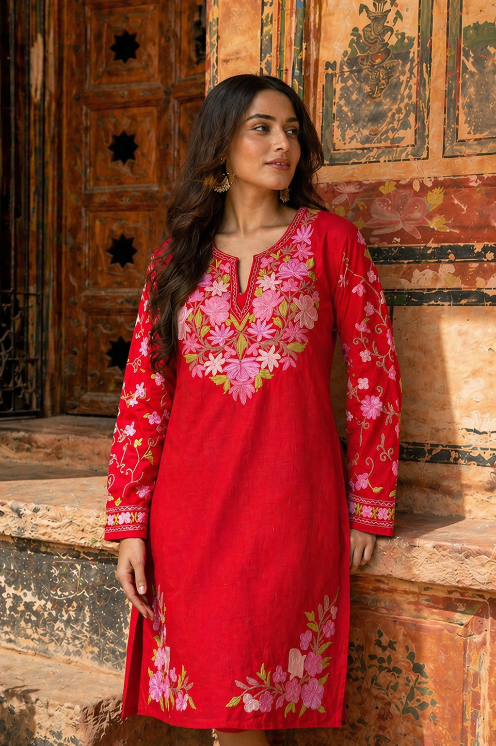 "SARGUN" Cotton Kashmiri Co-Ord Set