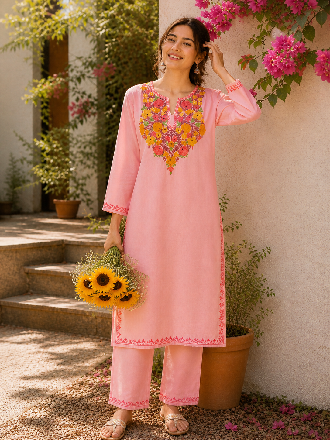 "AKIRA" Cotton Kashmiri Co-Ord Set
