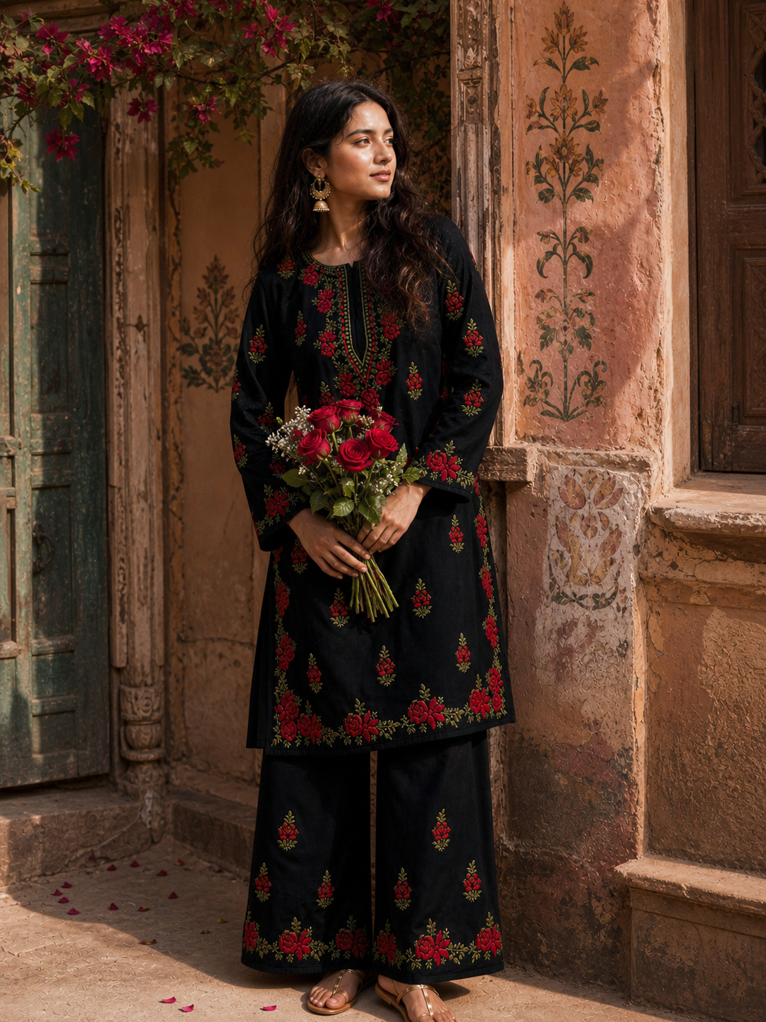 "HASEENA" Modal Cotton Chikankari Kurta Set