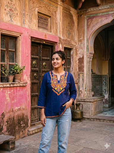 "DARZI" Short Kashmiri Kurta