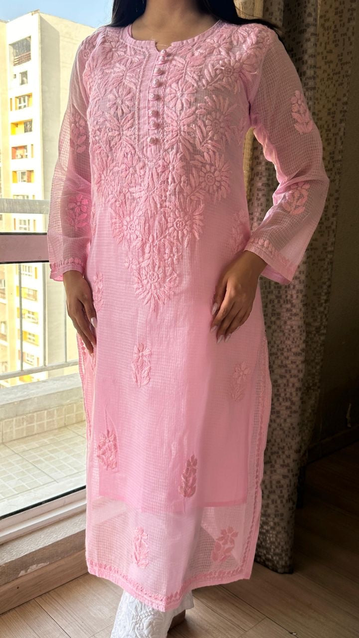 “SEHAR” Kota Chikankari Kurta