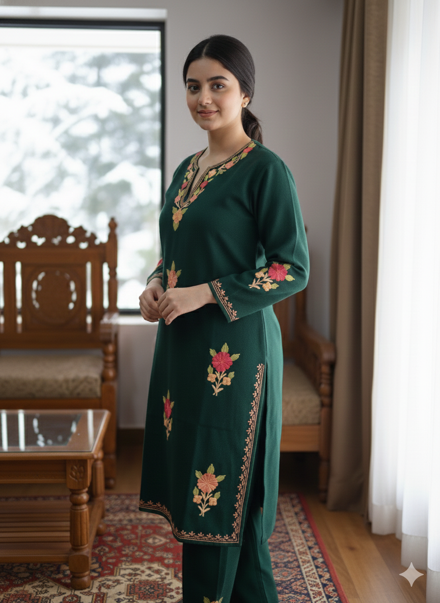 “KANEEZ” Warm Kashmiri Co-Ord Set