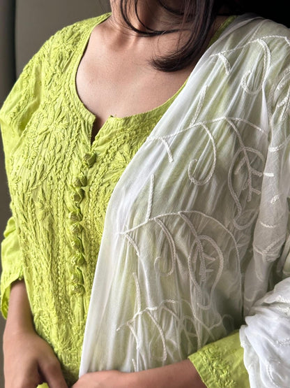 “PIA” Cotton Chikankari Kurta