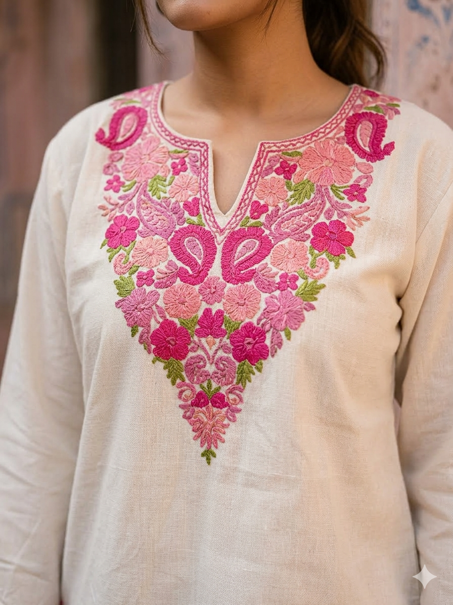 "DARZI" Short Kashmiri Kurta
