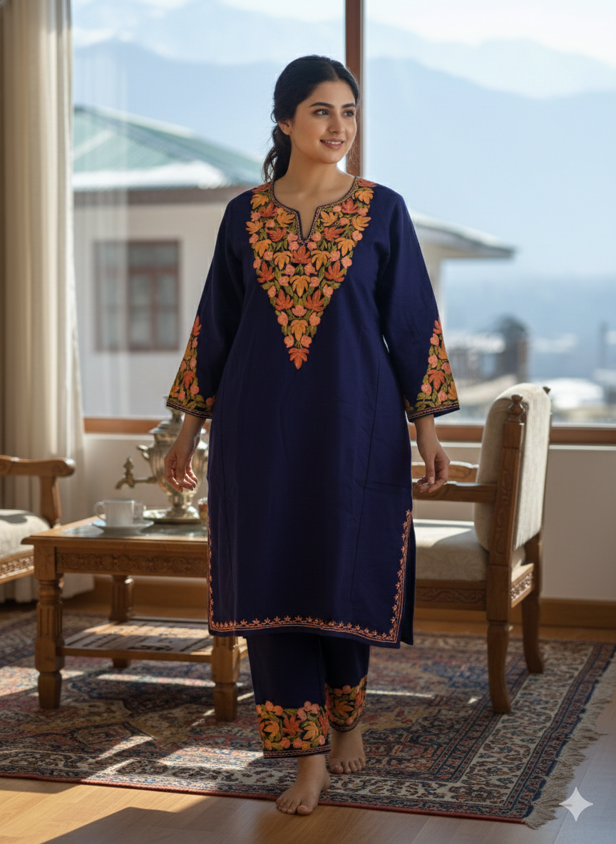 "HAMZA” Warm Kashmiri Co-Ord Set