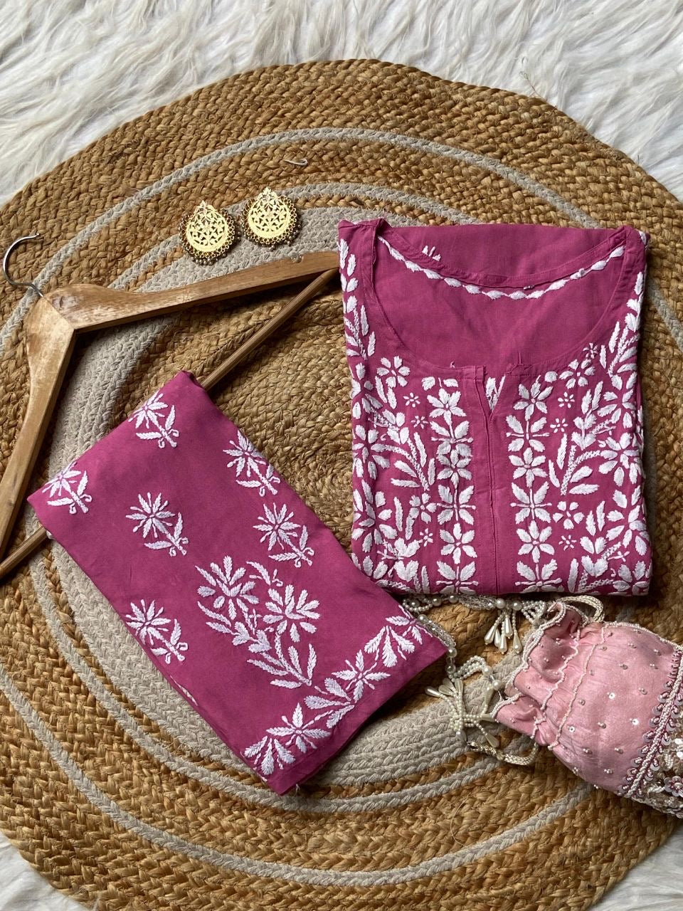 “MADHU” Rayon Chikankari Co-Ord Set