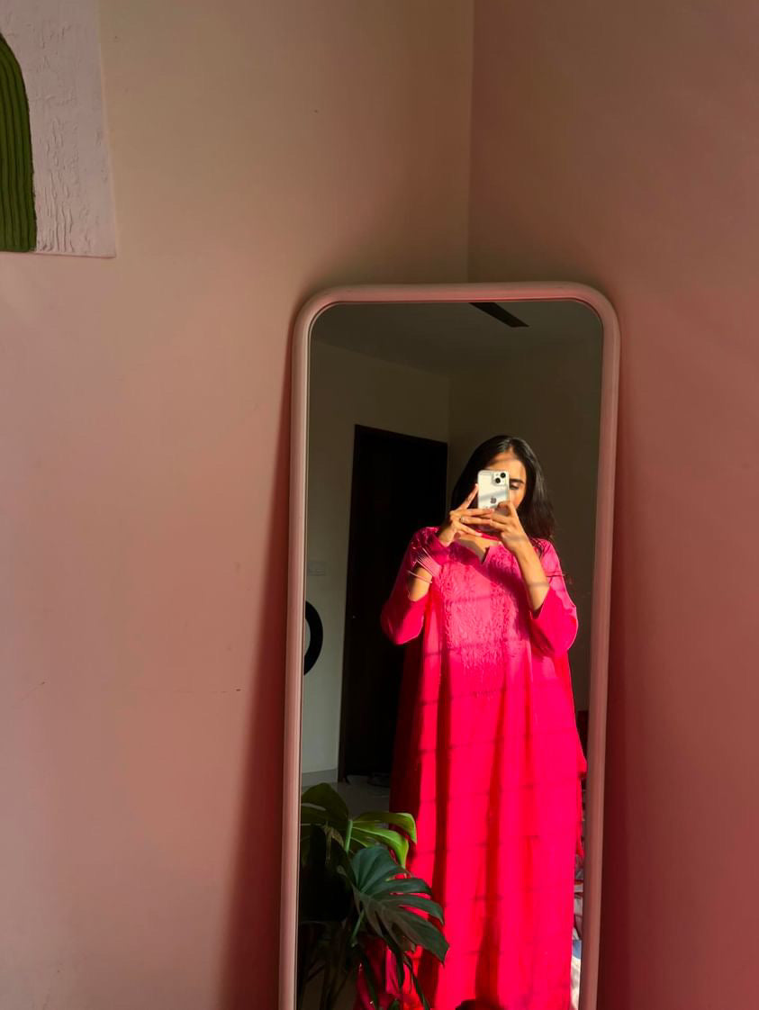 "JINA" Ombre Chikankari Suit Set