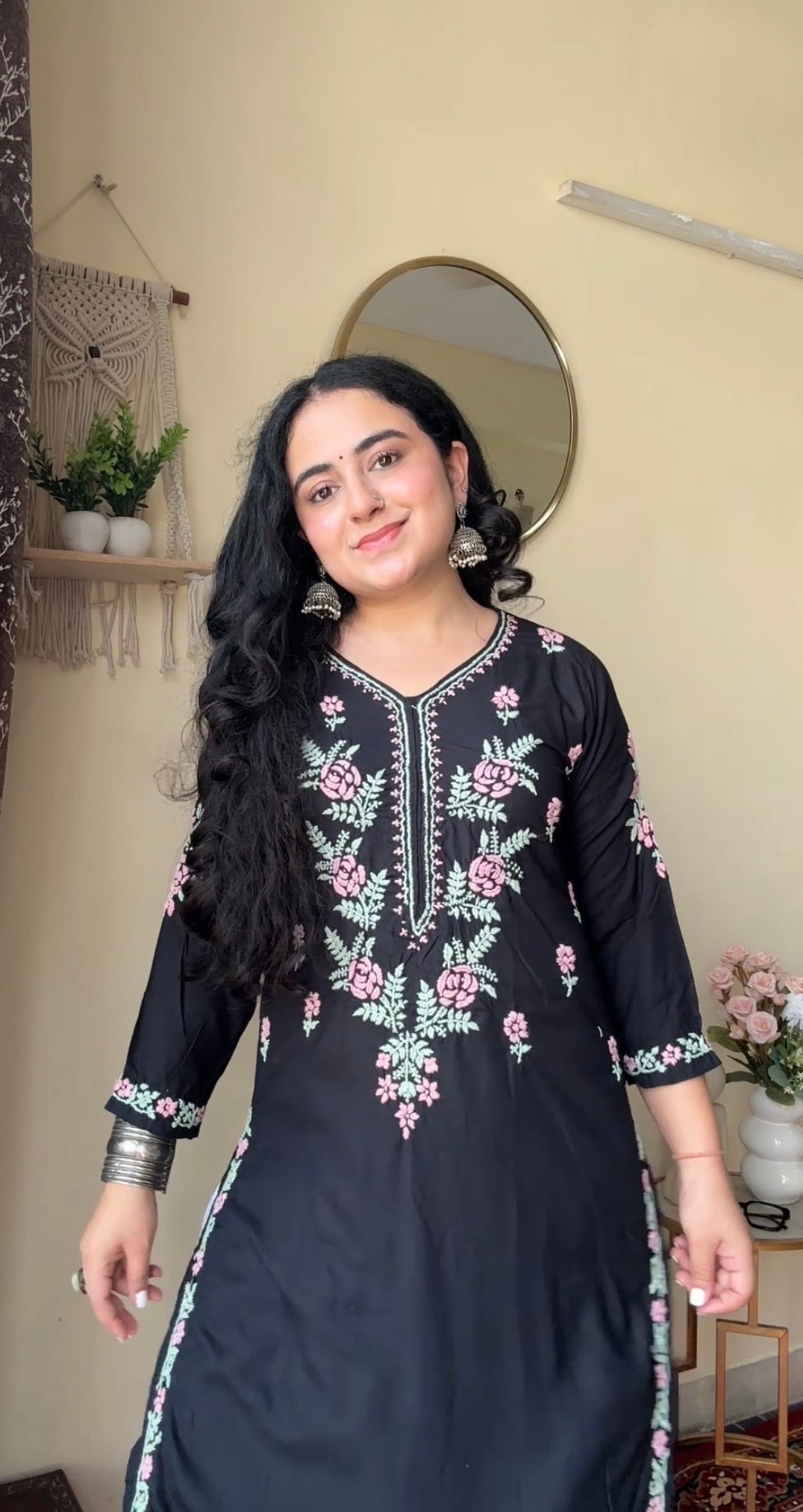 "SAHIBA" Rayon Chikankari Kurta