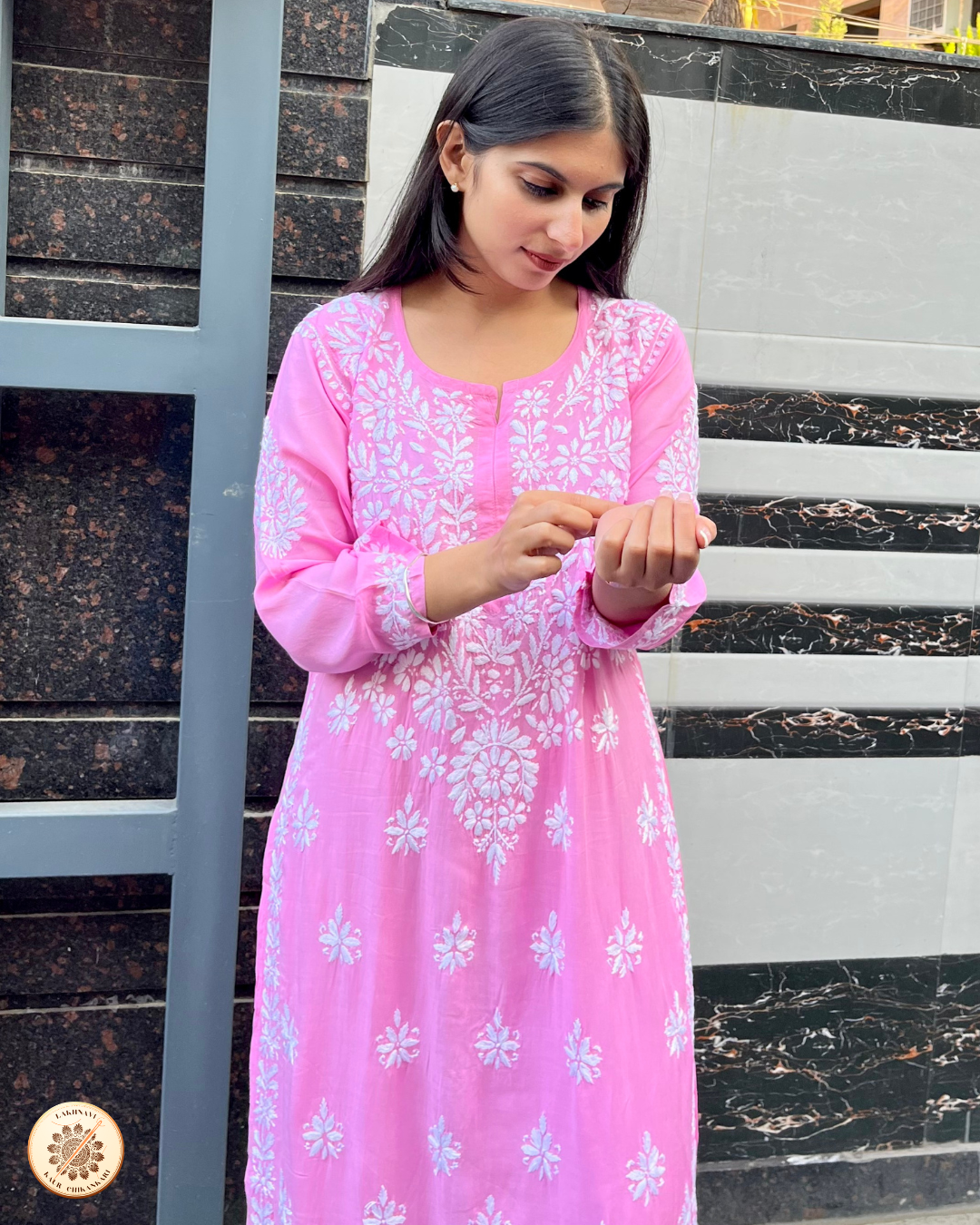 “SNEHA” Modal Chikankari Kurta & Plazo