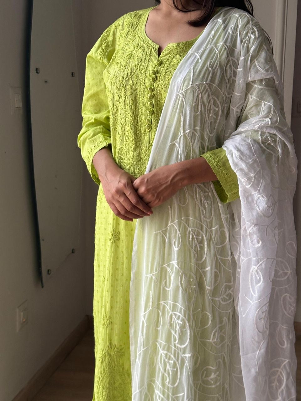 “PIA” Cotton Chikankari Kurta