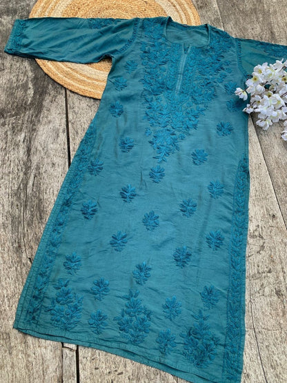 "MOHANA" Chanderi Chikankari Kurta