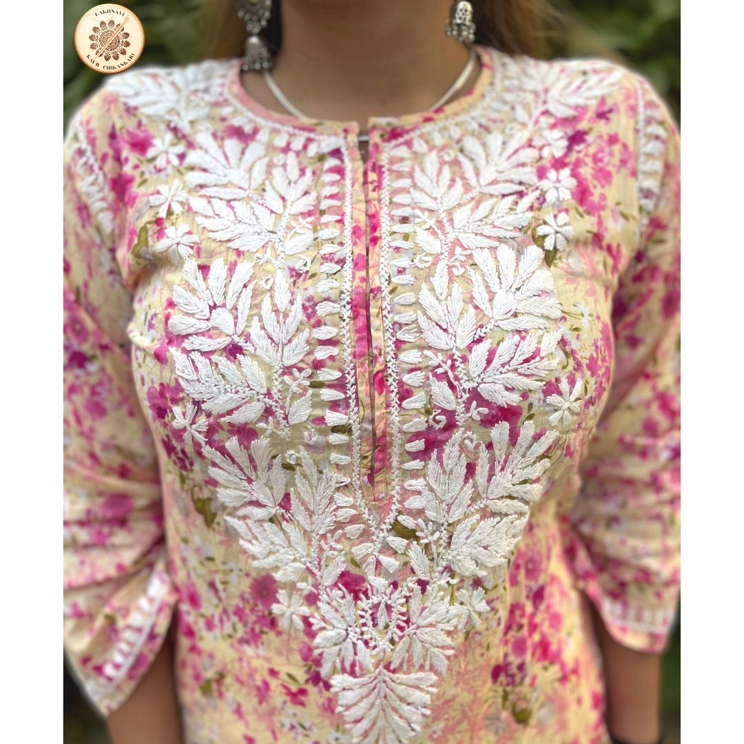 "CONFETTI" Mul Chikankari Kurta