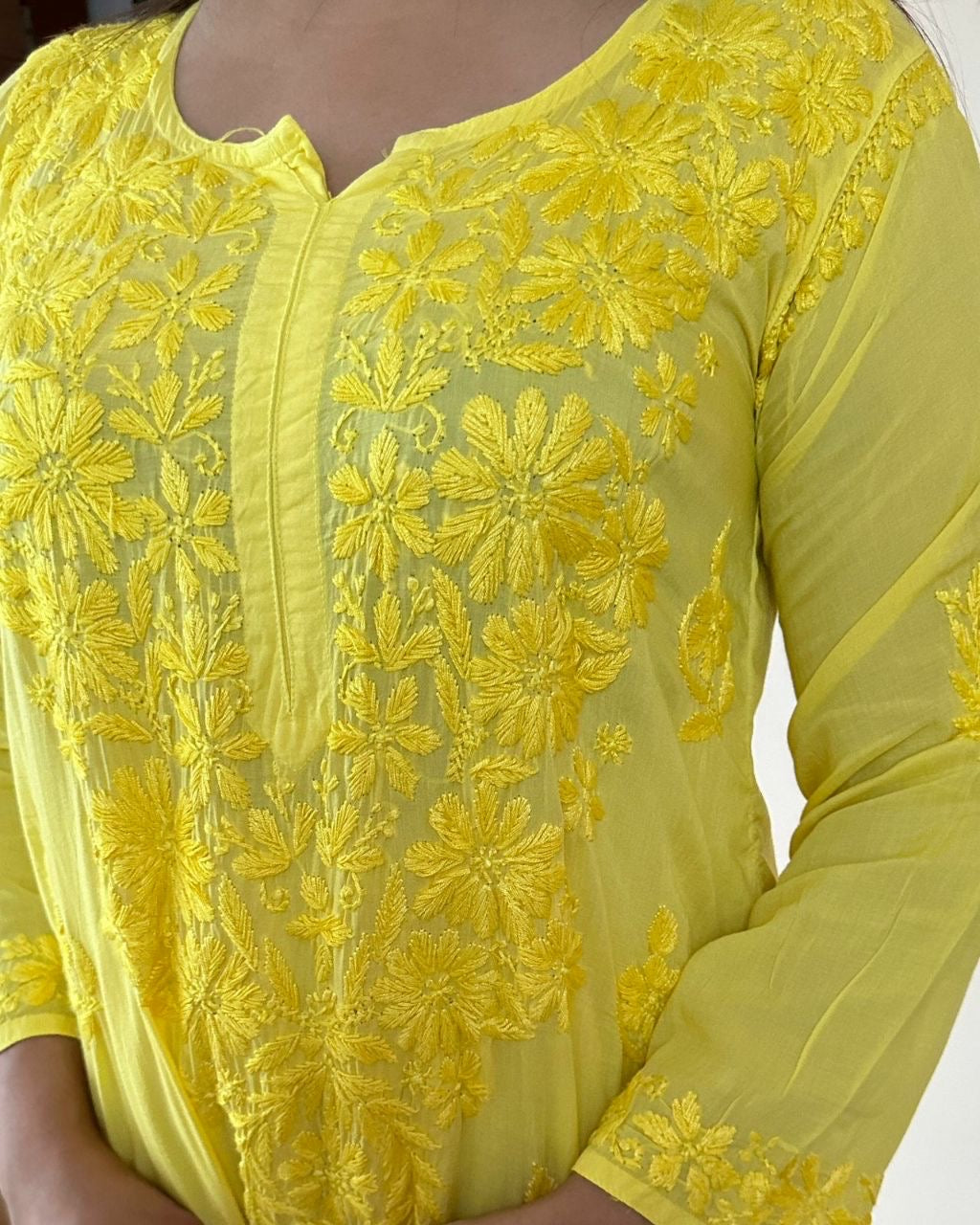 “AASHNA” Modal Cotton Chikankari Kurta & Plazo Set