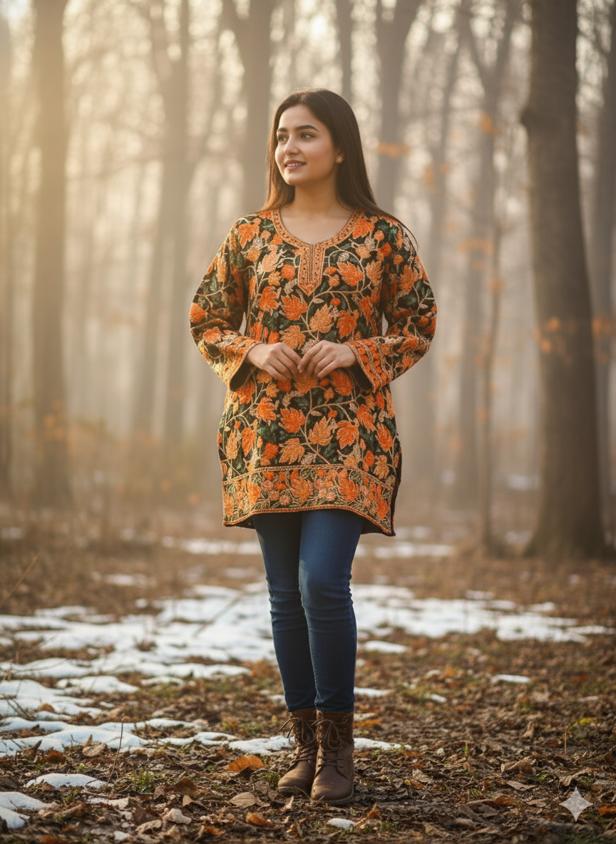 "MISHRI" Short Kashmiri Kurta