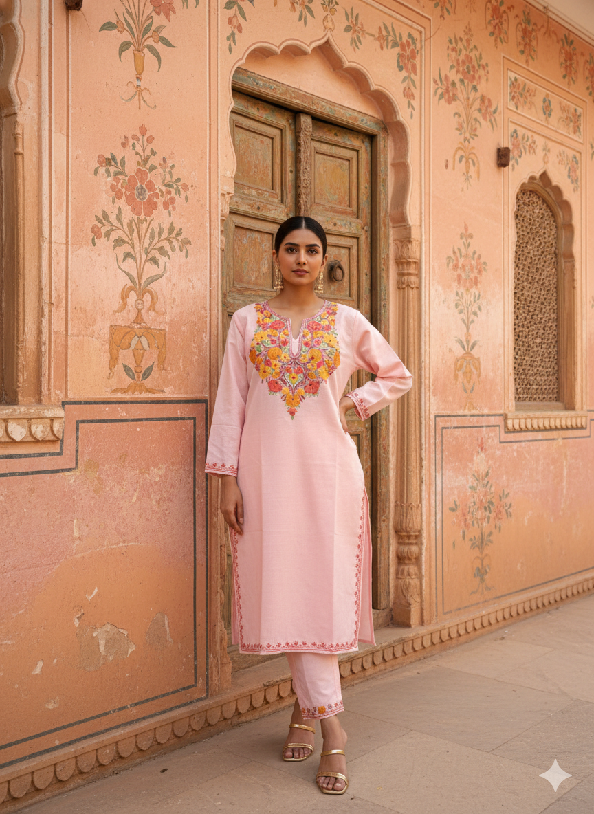 "AKIRA" Cotton Kashmiri Co-Ord Set