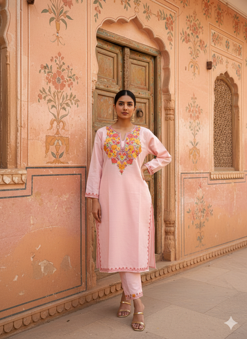 "AKIRA" Cotton Kashmiri Co-Ord Set