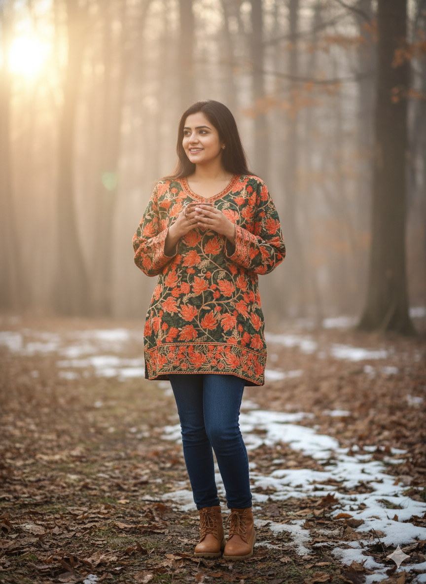 "MISHRI" Short Kashmiri Kurta