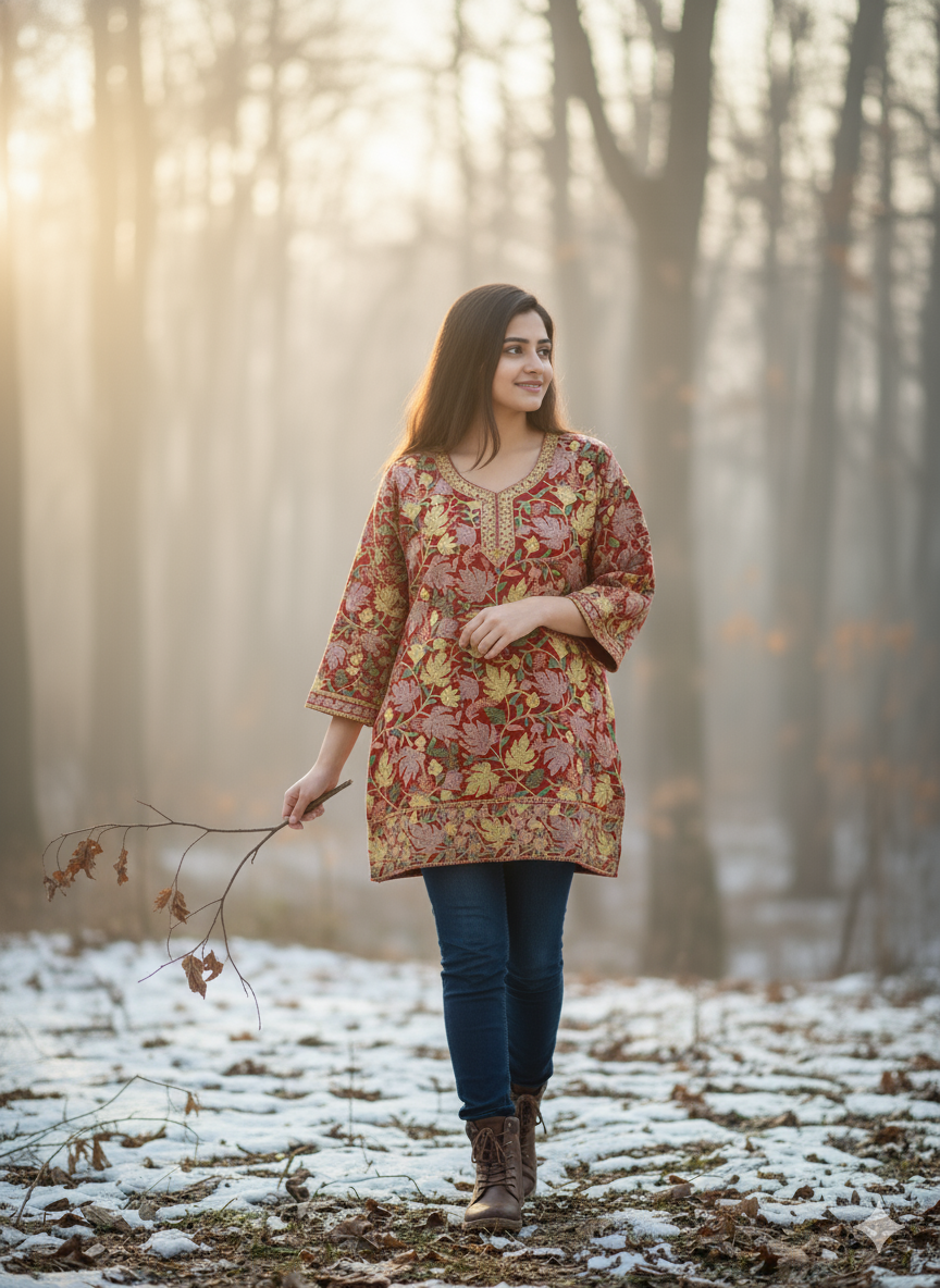 "MISHRI" Short Kashmiri Kurta