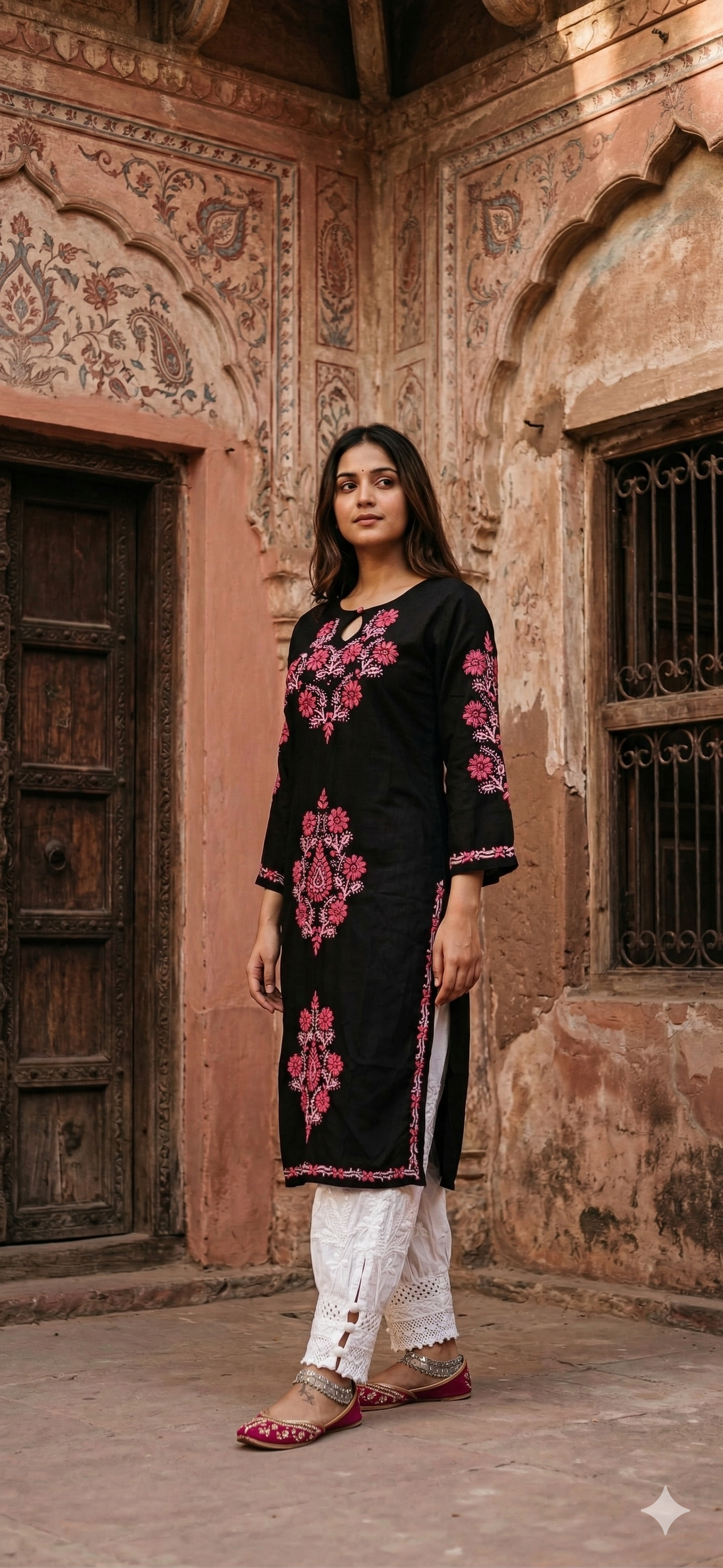 "ASHWINI" Modal Cotton Chikankari Kurta