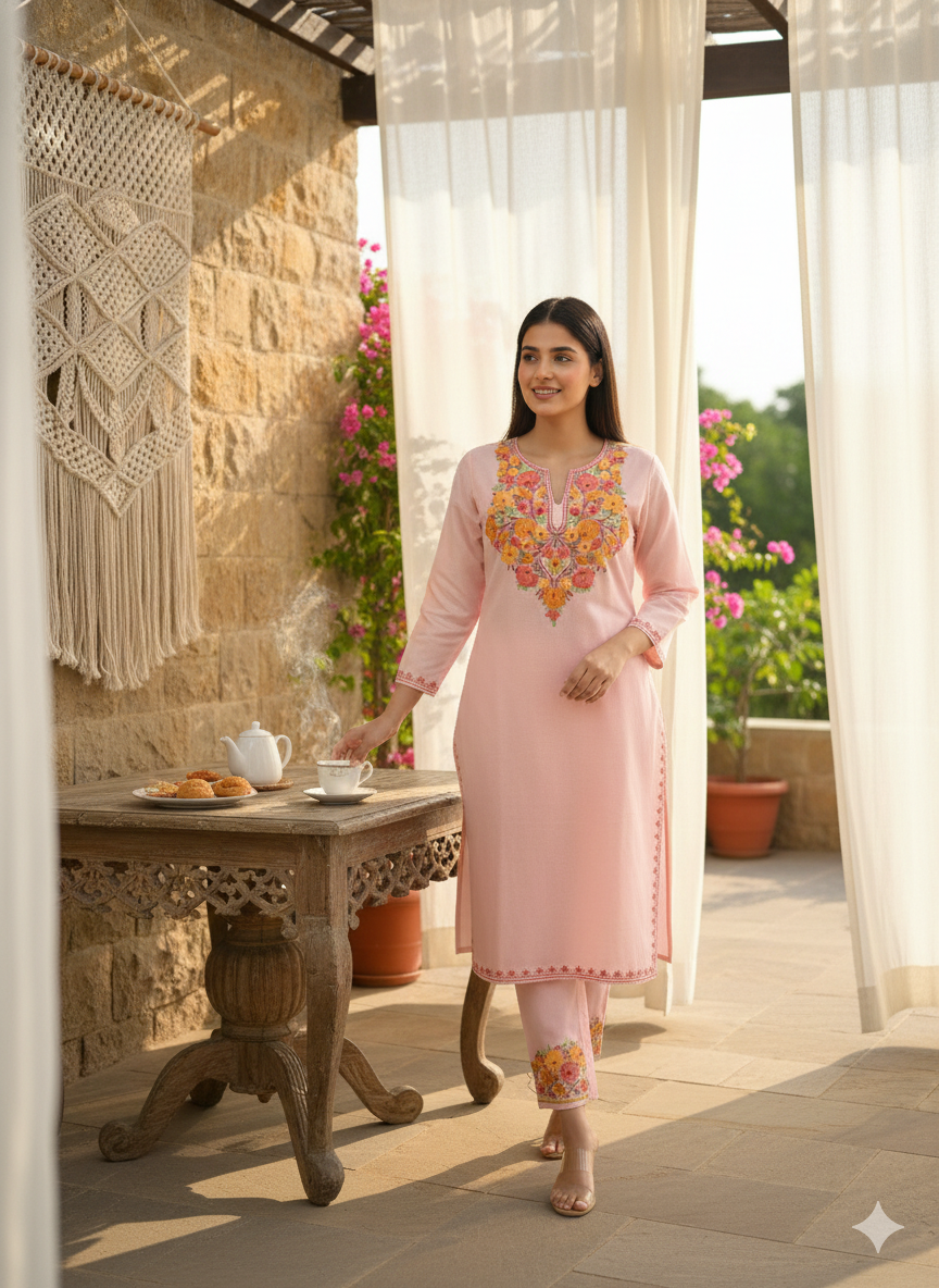 "AKIRA" Cotton Kashmiri Co-Ord Set