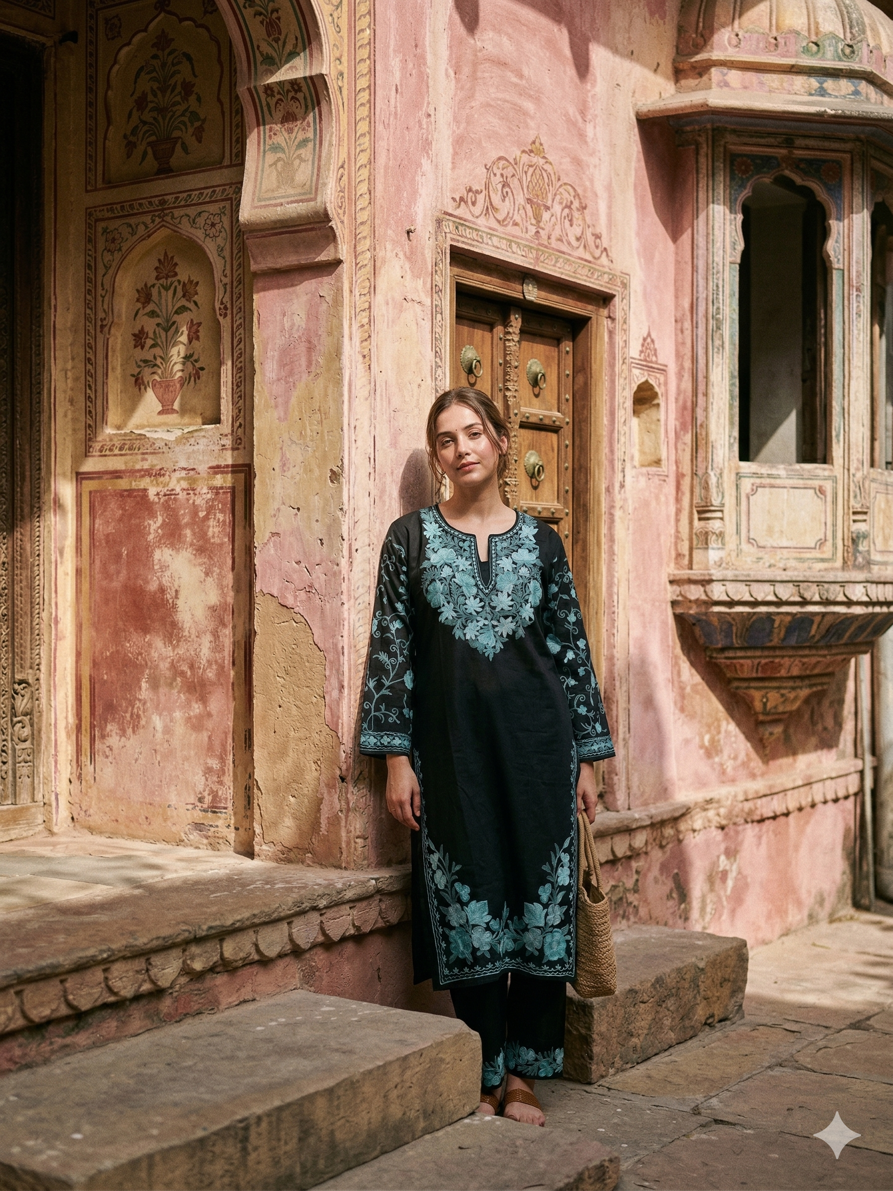 "SARGUN" Cotton Kashmiri Co-Ord Set