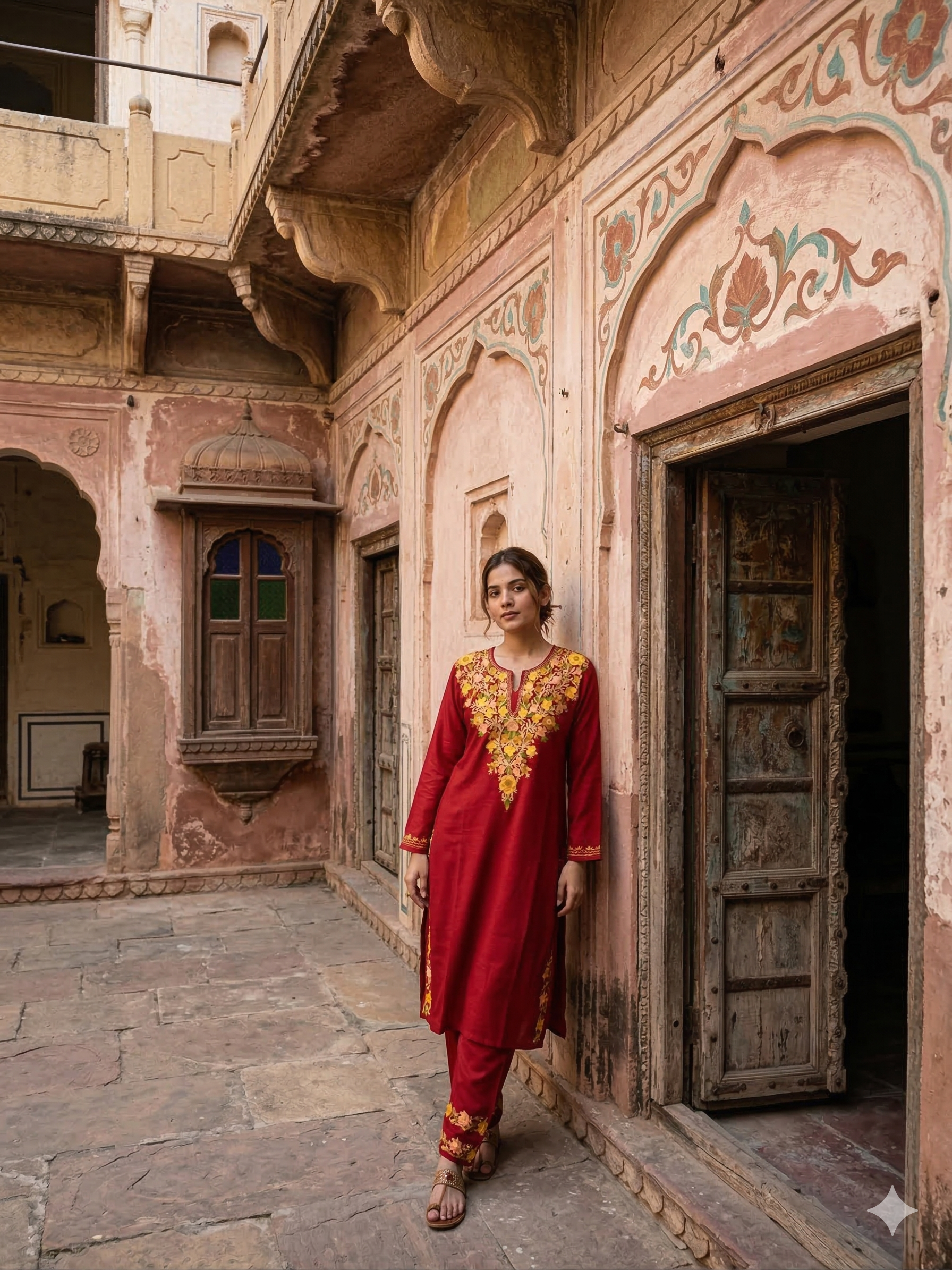 "SHIA" Cotton Kashmiri Co-Ord Set