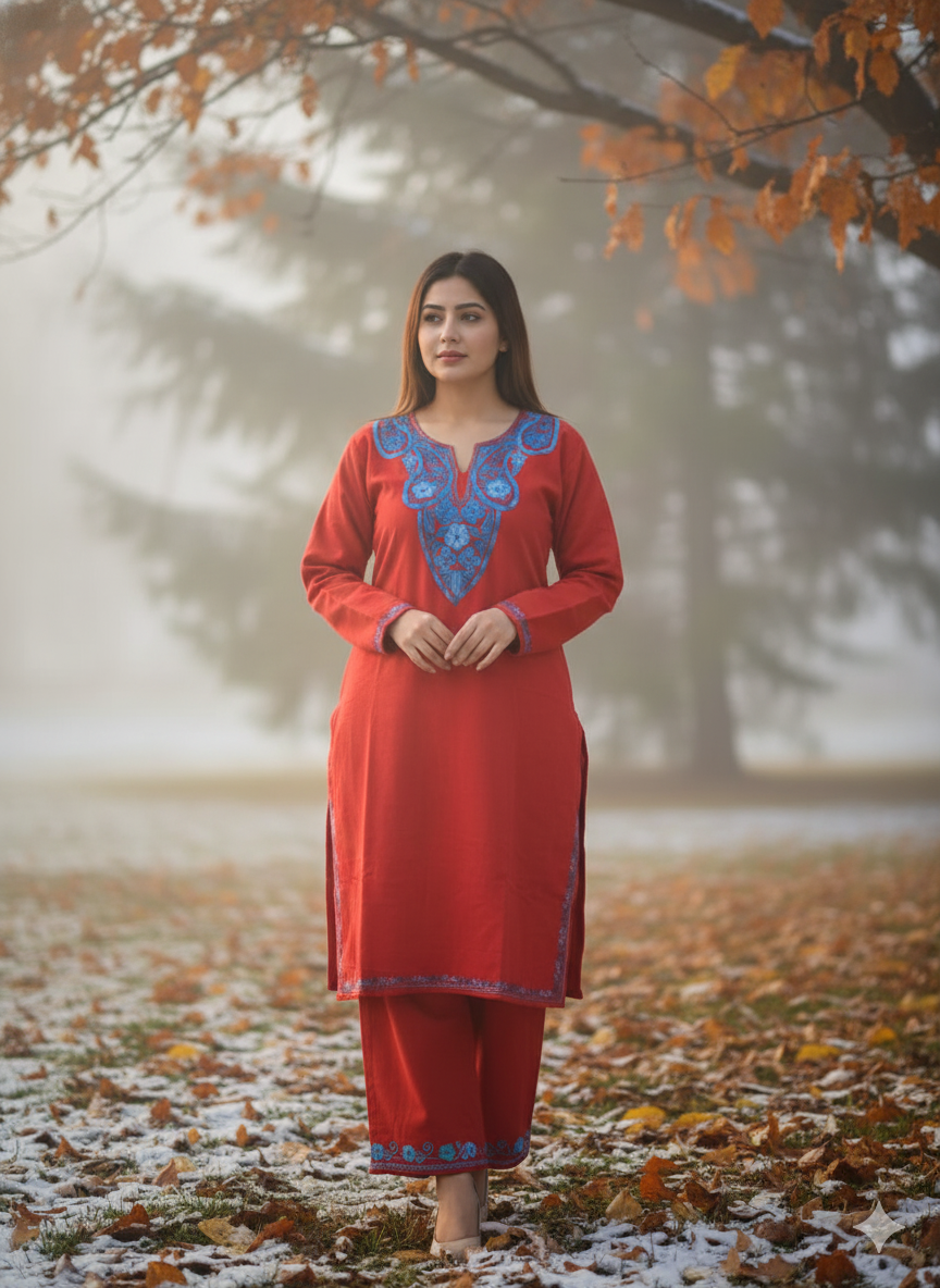 “MALIKA” Warm Kashmiri Co-Ord Set