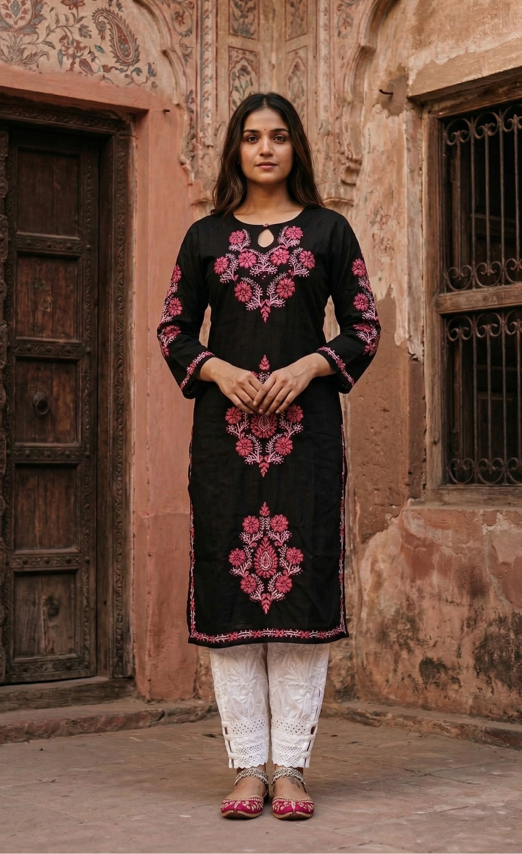 "ASHWINI" Modal Cotton Chikankari Kurta