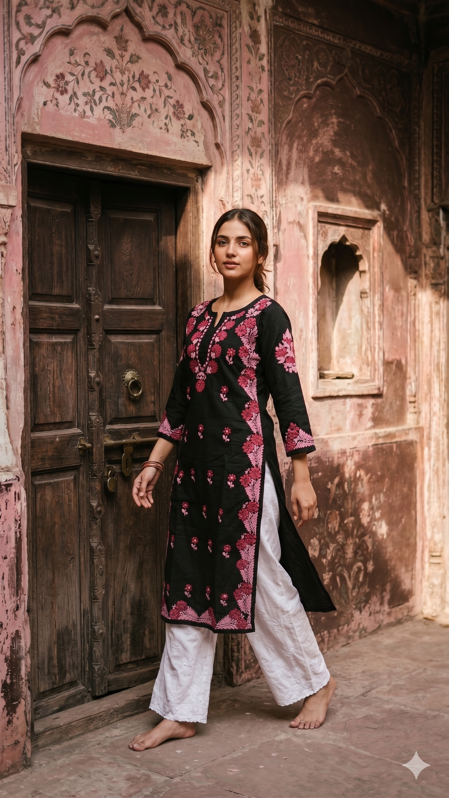 "ZYNA" Modal Cotton Chikankari Kurta