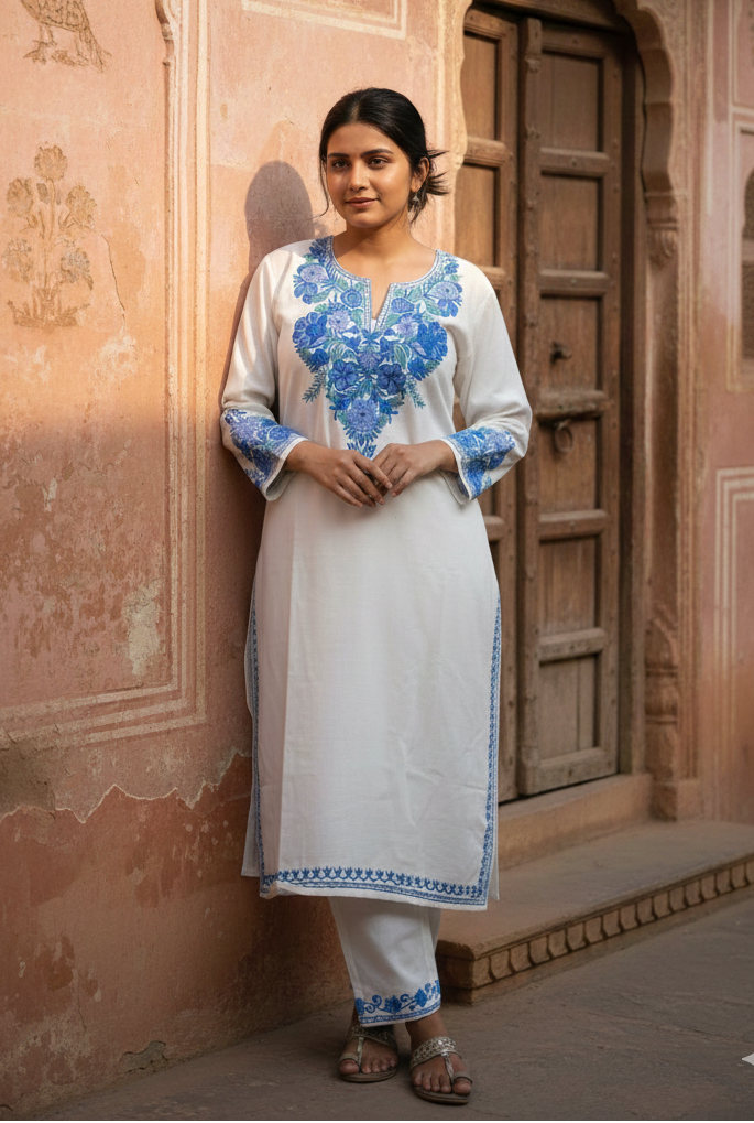 "PATOSH" Cotton Kashmiri Co-Ord Set