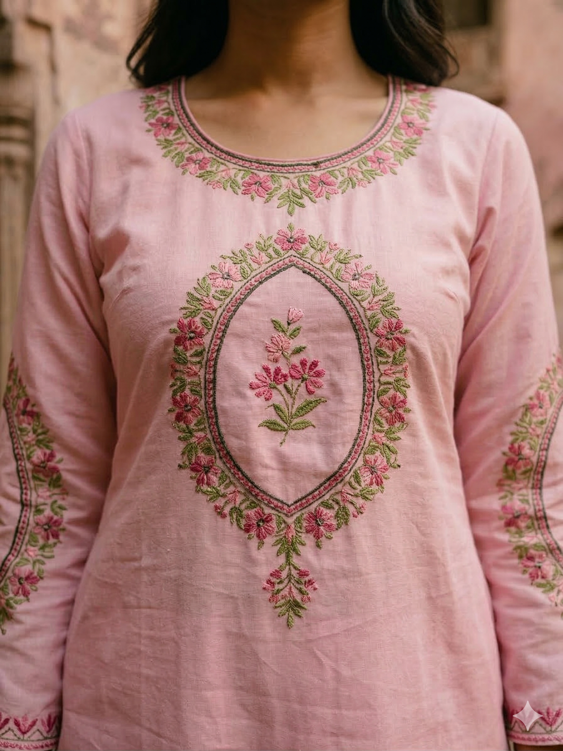 "SHAZIA" Cotton Kashmiri Co-Ord Set