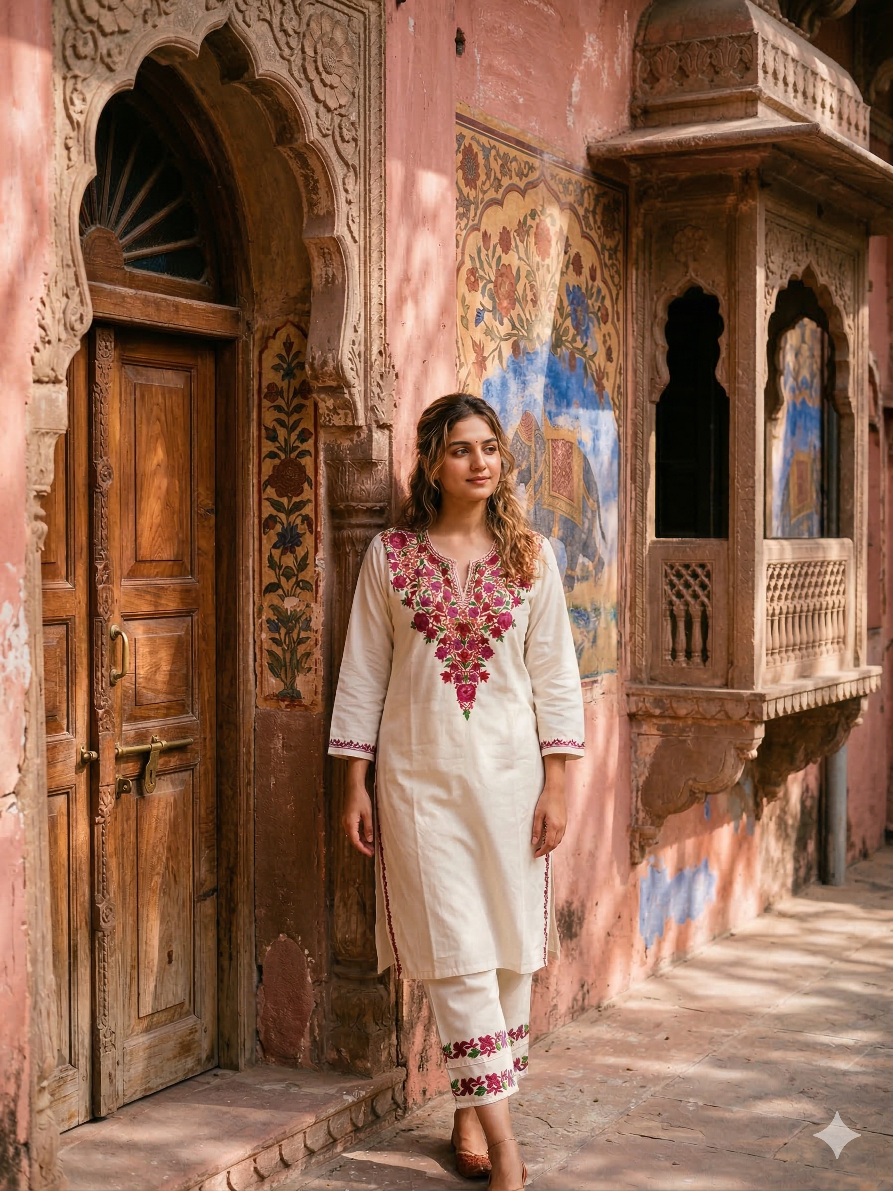 "SHIA" Cotton Kashmiri Co-Ord Set