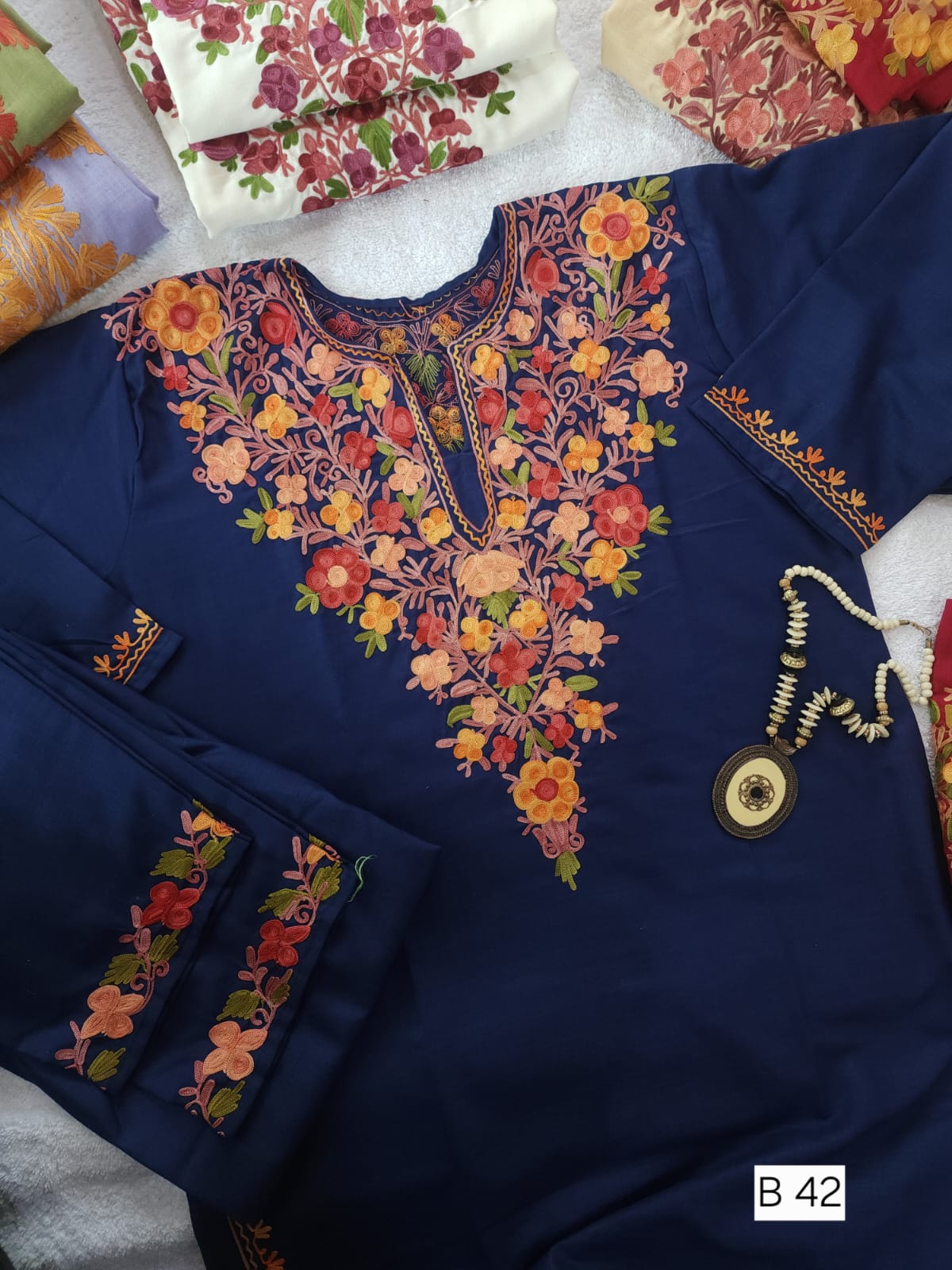 "SHIA" Cotton Kashmiri Co-Ord Set