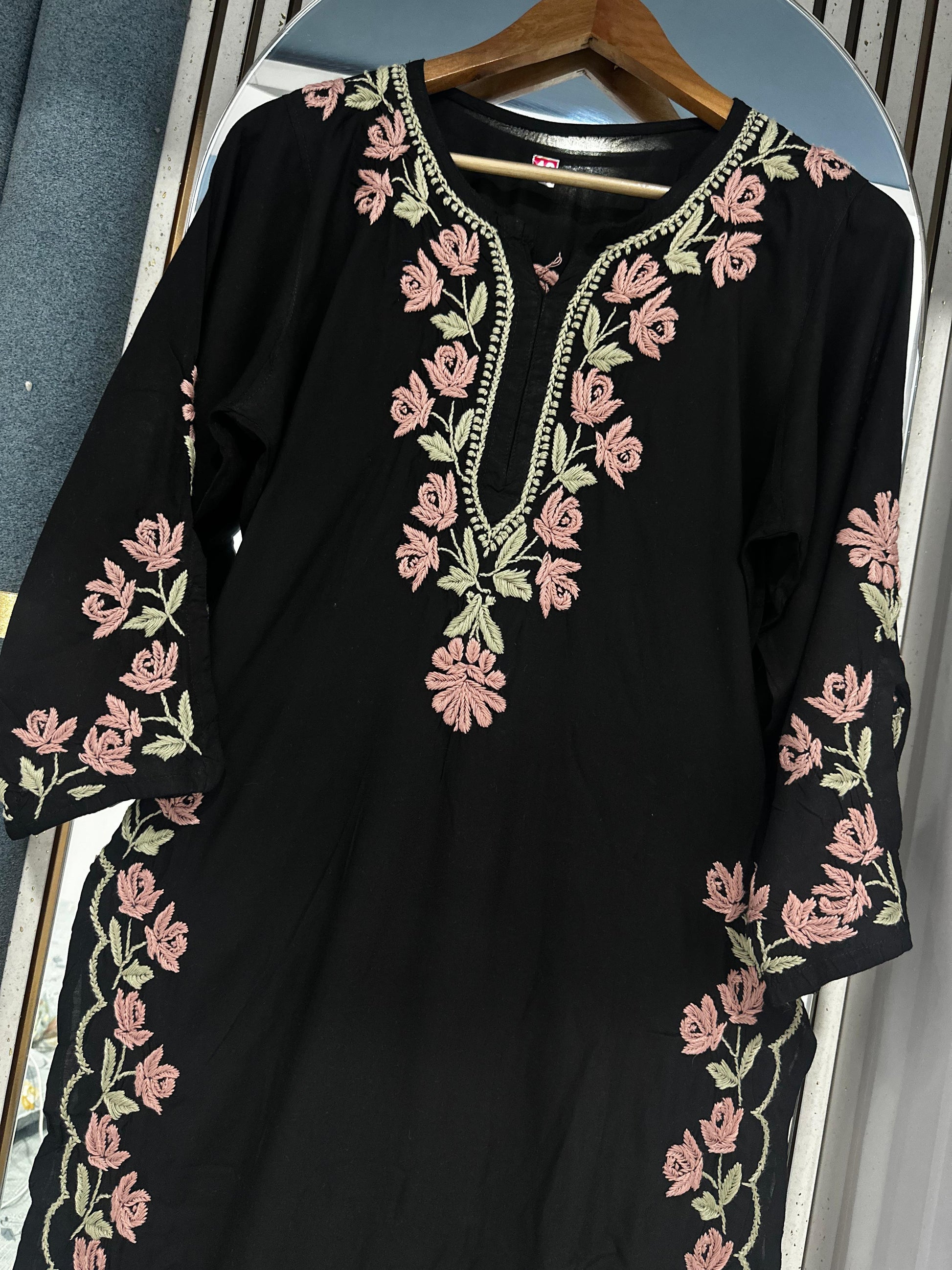 "FABAT" Modal Cotton Chikankari Kurta