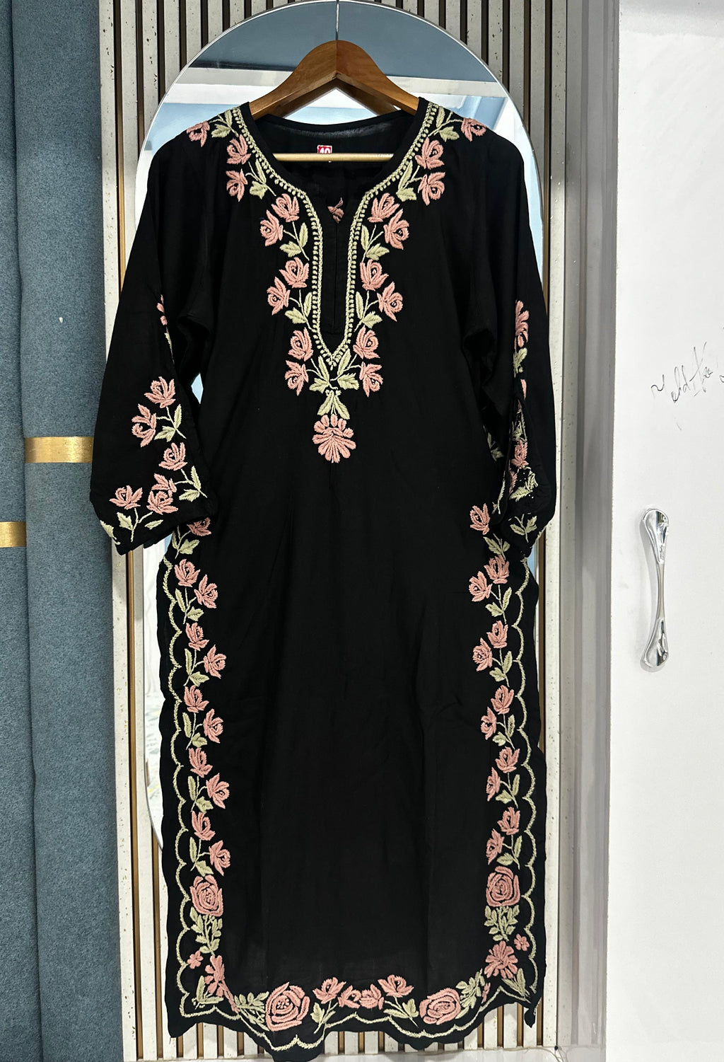 "FABAT" Modal Cotton Chikankari Kurta